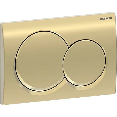 Geberit Kumanda Kapağı Alpha01 (Çift Basmalı) Yuvarlak, Pirinç - 115.035.QE.1 - 1