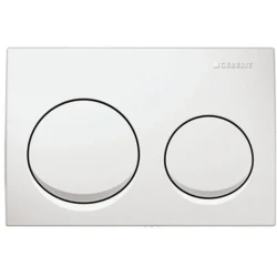 Geberit Kumanda Kapağı Alpha20 (Çift Basmalı) Beyaz - 115.040.11.5 - Geberit