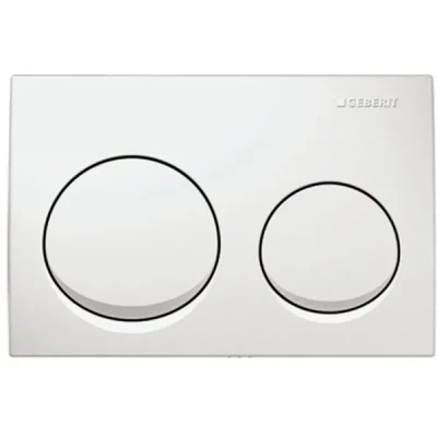 Geberit Kumanda Kapağı Alpha20 (Çift Basmalı) Beyaz - 115.040.11.5 - 1