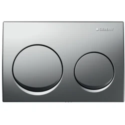 Geberit Kumanda Kapağı Alpha20 (Çift Basmalı) Mat Krom - 115.040.46.5 - Geberit