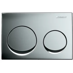 Geberit Kumanda Kapağı Alpha20 (Çift Basmalı) Parlak Krom - 115.040.21.5 - Geberit