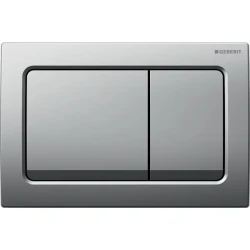 Geberit Kumanda Kapağı Alpha30 (Çift Basmalı) Mat Krom - 115.055.46.1 - Geberit