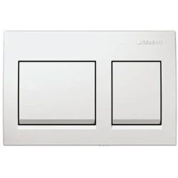 Geberit Kumanda Kapağı Alpha35 (Çift Basmalı) Beyaz - 115.045.11.5 - Geberit