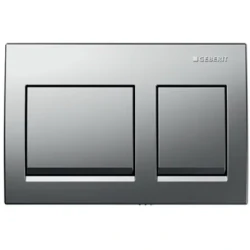 Geberit Kumanda Kapağı Alpha35 (Çift Basmalı) Mat Krom - 115.045.46.5 - Geberit