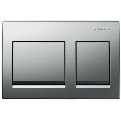 Geberit Kumanda Kapağı Alpha35 (Çift Basmalı) Mat Krom - 115.045.46.5 - 1
