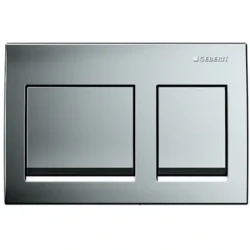 Geberit Kumanda Kapağı Alpha35 (Çift Basmalı) Parlak Krom - 115.045.21.5 - Geberit