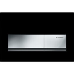 Geberit Kumanda Kapağı Alpha50 - Çift basmalı Siyah - 115.060.DW.1 - Geberit