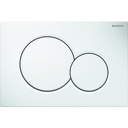 Geberit Kumanda Kapağı Sigma 01 (Çift Basmalı) Beyaz - 115.770.11.5 - Geberit