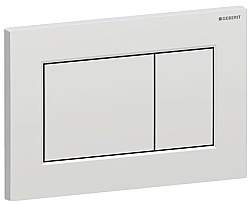 Geberit Kumanda Kapağı Sigma01 (Çift Basmalı) Kare, Mat Krom - 115.660.JQ.1 - 1