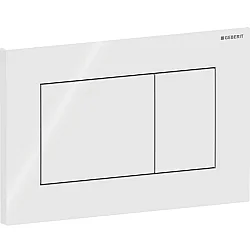 Geberit Kumanda Kapağı Sigma01(Çift Basmalı) Kare, Beyaz - 115.660.11.1 - 1