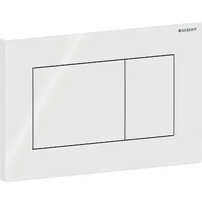 Geberit Kumanda Kapağı Sigma01(Çift Basmalı) Kare, Beyaz - 115.660.11.1 - 1