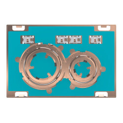 Geberit kumanda kapağı Sigma21, 2 kademeli deşarj için, metal rengi bronz: bronz, kişiye özel - 115.650.00.1 - Geberit