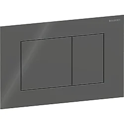 Geberit Kumanda Kapağı Sigma40 (Çift Basmalı) Kare, Antrasit Cam - 115.629.JK.1 - 1