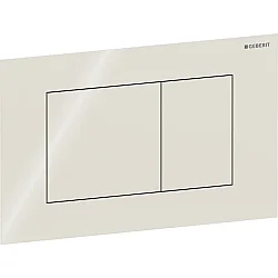 Geberit Kumanda Kapağı Sigma40 (Çift Basmalı) Kare, Kum Grisi Cam - 115.629.JL.1 - 1