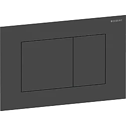 Geberit Kumanda Kapağı Sigma40 (Çift Basmalı) Kare, Mat Siyah - 115.629.14.1 - 1