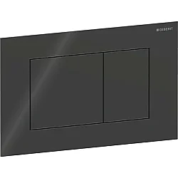 Geberit Kumanda Kapağı Sigma40 (Çift Basmalı) Kare, Siyah Cam - 115.629.SJ.1 - 1