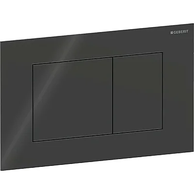 Geberit Kumanda Kapağı Sigma40 (Çift Basmalı) Kare, Siyah Cam - 115.629.SJ.1 - 1