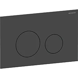 Geberit Kumanda Kapağı Sigma40 (Çift Basmalı) Yuvarlak, Mat Siyah - 115.628.14.1 - 1