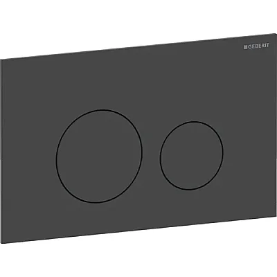 Geberit Kumanda Kapağı Sigma40 (Çift Basmalı) Yuvarlak, Mat Siyah - 115.628.14.1 - 1