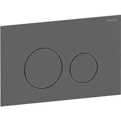 Geberit Kumanda Kapağı Sigma40 (Çift Basmalı) Yuvarlak, Siyah Krom - 115.628.QD.1 - 1