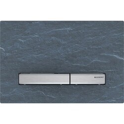 Geberit Kumanda Kapağı Sigma50 - Çift Basmalı Arduvaz / Krom - 115.788.JM.2 - Geberit