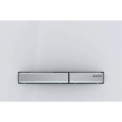 Geberit Kumanda Kapağı Sigma50 - Çift Basmalı Beyaz / Krom - 115.788.11.2 - Geberit