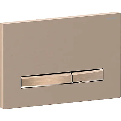 Geberit Kumanda Kapağı Sigma50 (Çift Basmalı) Kare, Bronz/Bronz - 115.670.QB.2 - 1