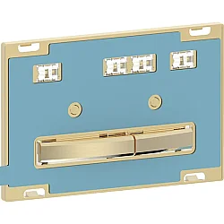 Geberit Kumanda Kapağı Sigma50 (Çift Basmalı) Kare, Pirinç/Kişiye Özel - 115.672.00.2 - 1