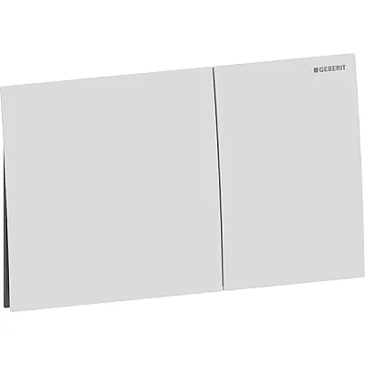 Geberit Kumanda Kapağı Sigma70 (Çift Basmalı) Kare, Mat Beyaz - 115.622.JT.1 - 1
