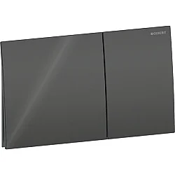 Geberit Kumanda Kapağı Sigma70 (Çift Basmalı) Kare, Siyah Cam - 115.622.SJ.1 - Geberit