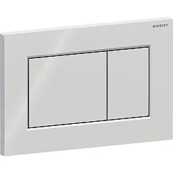 Geberit Kumanda Paneli Sigma01 (Çift Basmalı) Kare, Parlak Krom - 115.660.21.1 - 1