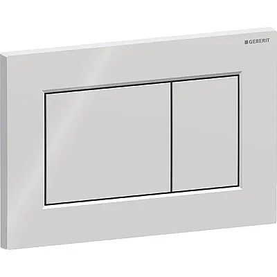 Geberit Kumanda Paneli Sigma01 (Çift Basmalı) Kare, Parlak Krom - 115.660.21.1 - 1