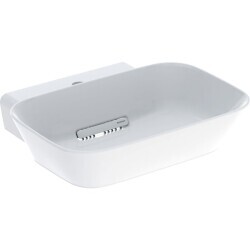 Geberit ONE çanak lavabo, yatay çıkışlı, 50x42.5 cm, batarya delikli, KeraTect - 505.051.00.1 - Geberit