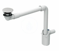 Geberit ONE dikey çıkışlı lavabo için yer tasarruflu sifon + süzgeç seti - 152.089.01.1 - 1