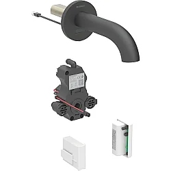 Geberit Piave Fotoselli Ankastre Batarya - 17 cm - Tek su girişli, Jeneratörlü Mat Siyah - 116.265.14.1 - Geberit