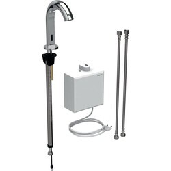 Geberit Piave lavabo bataryası, tezgah üstü, elektrikli, sıva üstü fonksiyon kutusu ile - 116.162.21.1 - 1