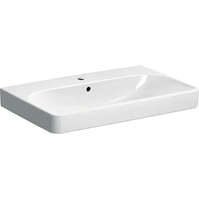 Geberit Smyle etajerli Lavabo, Batarya Delikli, 75 cm - 500.249.01.1 - 1