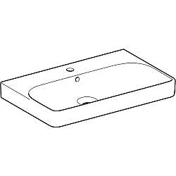Geberit Smyle etajerli Lavabo, Batarya Delikli, 75 cm - 500.249.01.1 - 2