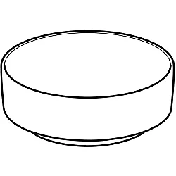 Geberit VariForm Çanak Lavabo, Yuvarlak, D40 cm - 500.768.01.2 - 2