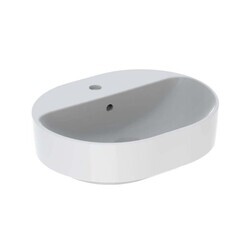Geberit Variform Eliptik Çanak Lavabo, 60x45 cm - 500.777.01.2 - Geberit