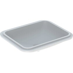 Geberit VariForm tezgah altı lavabo, dikdörtgen, taşma deliksiz,50x40 cm - 500.766.01.2 - 1