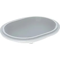 Geberit VariForm Tezgah Altı Lavabo, Eliptik, Taşma Deliksiz, 55x40 cm - 500.758.01.2 - Geberit