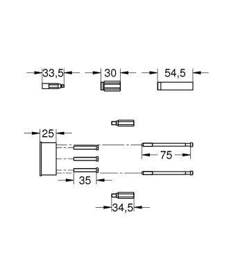 Grohe 33963000 Icın 25 Cm Lık Uzatması - 46191000 - 2
