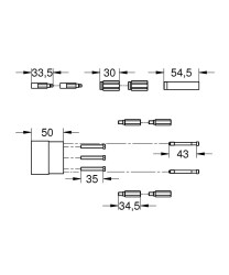 Grohe 5 Cmlık Prınc Uzatması - 46343000 - 2