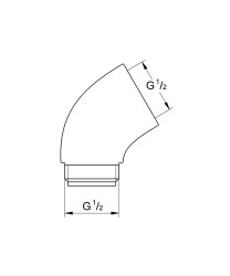 Grohe Adaptör 1/2 x 1/2