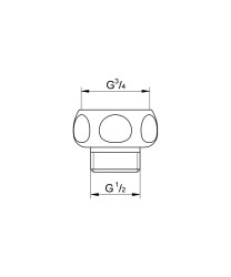 Grohe Adaptör 1/2 x 1/4