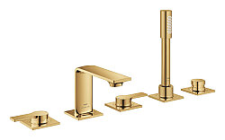 GROHE Allure 5 Delikli Ankastre Küvet Bataryası, Altın - 25221GL1 - Grohe