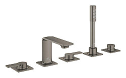 GROHE Allure 5 Delikli Ankastre Küvet Bataryası, Fırçalı Sert Grafit - 25221AL1 - Grohe