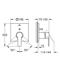Grohe Allure Ankastre banyo/duş bataryası - 19315DL1 - 2