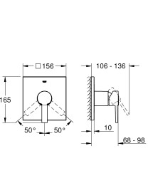 Grohe Allure Ankastre Duş Bataryası - 24069000 - 2
